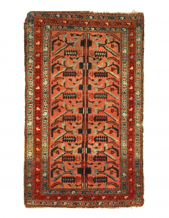 Fine Hand Knotted Persian Hamadan 3'5'' X 6': Fine Hand Knotted Persian Hamadan 3'5'' X 6' - Circa 1920, Hamadan, Hand-Knotted, Lamb's Wool, 300 -D11739- 862.This item is part of our fine auction collection which includes many fine home accessori