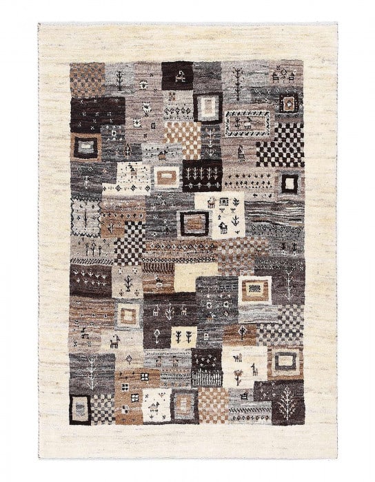 Persian hand knotted Gabbeh Loribaft 2'8'' X 4' (1 of 3)