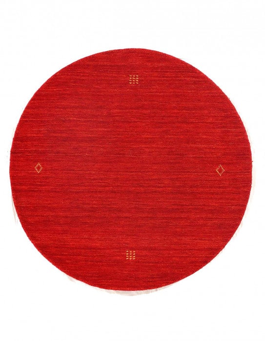 Fine Hand Knotted Persian Gabbeh Design Round Rug 3'X 3': Fine Hand Knotted Persian Gabbeh Design Round Rug 3'X 3' - NEW, Gabbeh, Hand-Knotted, Lamb's Wool, 300 -D15291- 862.This item is part of our fine auction collection which includes many fine home acces