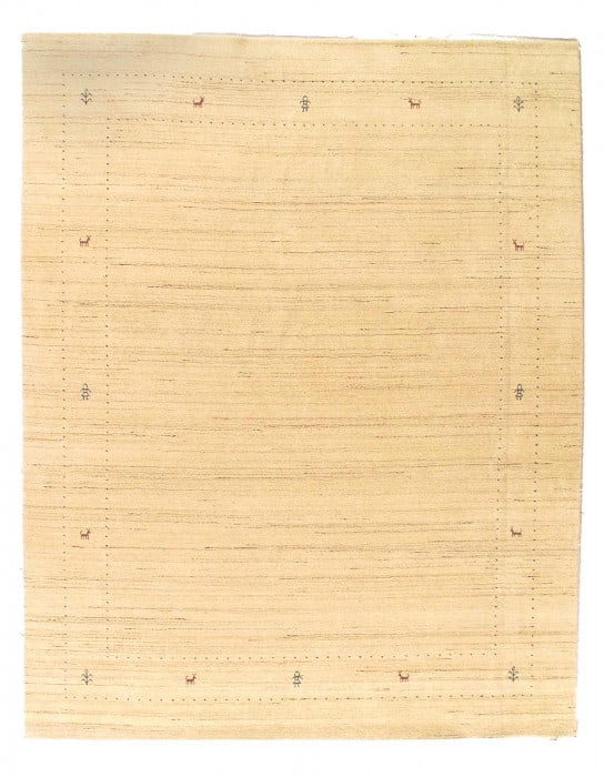 Beige Color Fine Hand knotted Gabbeh Rug 8'x 10' (1 of 3)