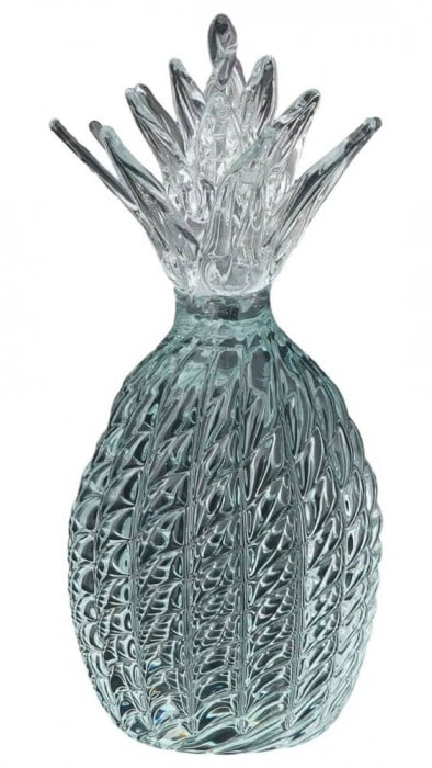 BACCARAT CLEAR CRYSTAL PINEAPPLE SCULPTURE 10.5"X 4 .5": BACCARAT CLEAR CRYSTAL PINEAPPLE SCULPTURE 10.5"X 4 .5" - N/A, French, N/A, Crystal, 300 -BAC 100- 862.This item is part of our fine auction collection which includes many fine home accessories includ