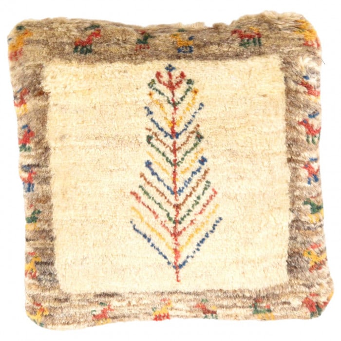 Fine Hand knotted Persian Gabbeh pillow 15'' (1 of 2)