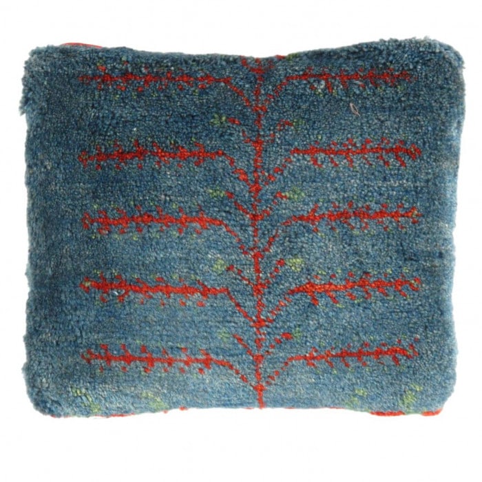 Fine Hand knotted Persian Gabbeh pillow 14'' X 16": Fine Hand knotted Persian Gabbeh pillow 14'' X 16" - New, Gabbeh, Handmade , Lamb's Wool, 300 -PG 210- 862.This item is part of our fine auction collection which includes many fine home accessories in