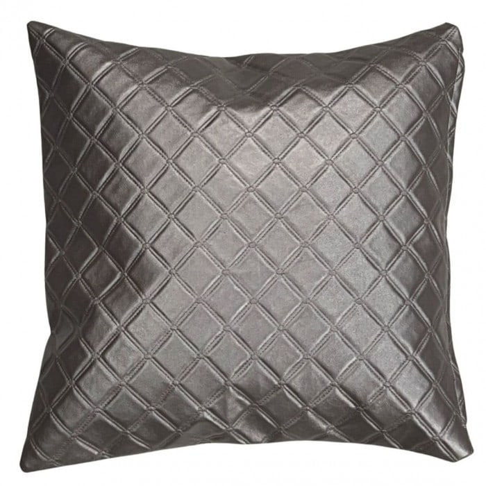 Luxury Throw Pillow Cover 16'': Luxury Throw Pillow Cover 16'' - New, Modern, Hand-made, Leather, 300 -IRL 15- 862.This item is part of our fine auction collection which includes many fine home accessories including antique rugs, vi