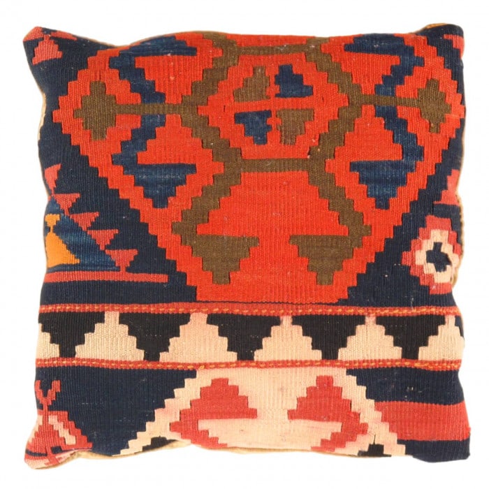 Vintage Hand Wove Pillow 15"X 15" (1 of 2)