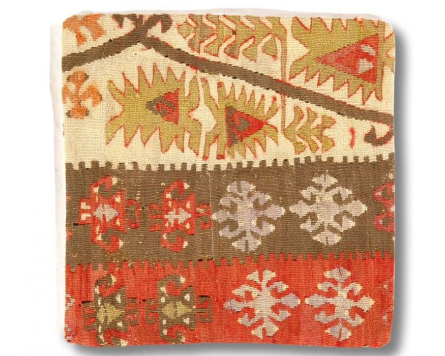 Vintage Hand Woven K143 Pillow 16": Vintage Hand Woven K143 Pillow 16" - New, Turkish, Hand-made, Lamb's Wool, 300 -k143- 862.This item is part of our fine auction collection which includes many fine home accessories including antique r