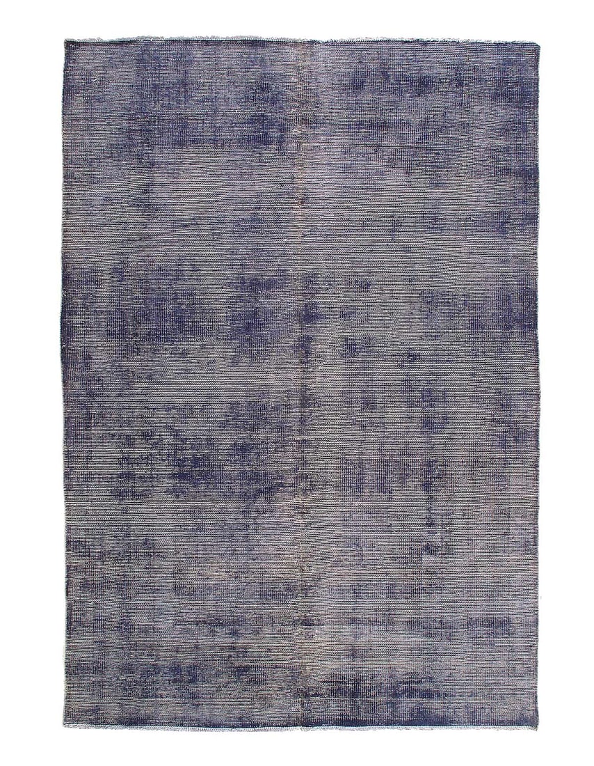 Contemporary Light blue Hand knotted Vintage overdye rug 6'x 9': Contemporary Light blue Hand knotted Vintage overdye rug 6'x 9' - CIRCA 1940, Modern, Hand-Knotted, Lamb's Wool, 300 -D15394- 862.This item is part of our fine auction collection which includes many f