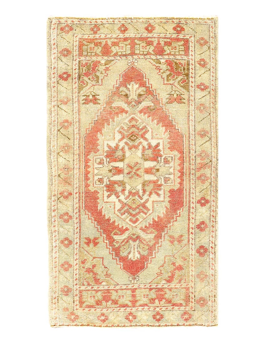 Antique Turkish Oushak Rug 2'X 3'4" (1 of 3)