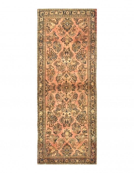 Rust Persian Antique sarouk 2'5'' X 6'7'' (1 of 3)