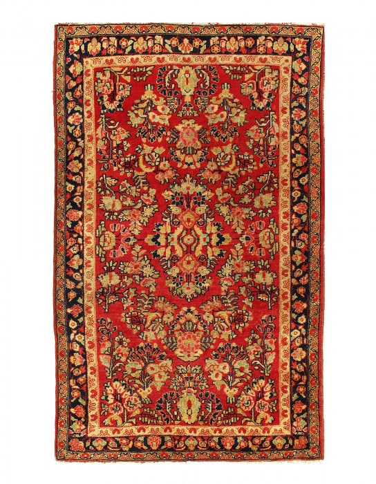 Persian Hand Knotted Antique sarouk 3'4'' X 5'3'' (1 of 3)