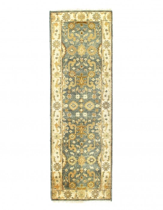 Fine Hand Knotted Oushak Design Runner 2'6'' X 7'11'' (1 of 4)