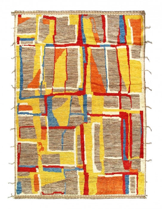 Multi Color fine Hand knotted Moroccan 9'5'' X 14': Multi Color fine Hand knotted Moroccan 9'5'' X 14' - New, Moroccan, Hand-Knotted, Lamb's Wool, 300 -D14391- 862.This item is part of our fine auction collection which includes many fine home