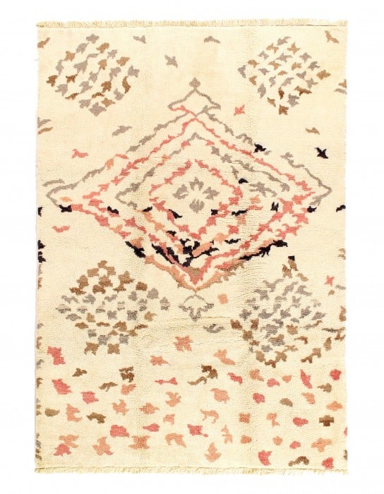 Genuine Moroccan design Hand-Knotted Rug - 6'1'' X 8'11'': Genuine Moroccan design Hand-Knotted Rug - 6'1'' X 8'11'' - New, Moroccan, Hand-Knotted, Wool, 300 -D08531- 862.This item is part of our fine auction collection which includes many fine home