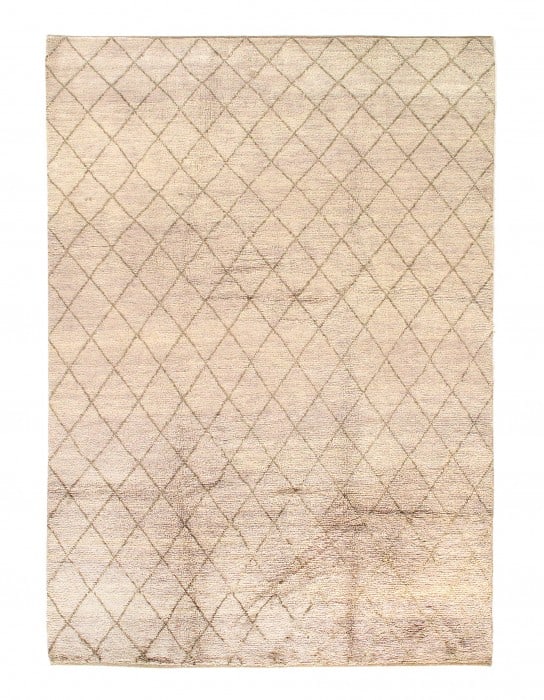 Gray Moroccon 6' X 9': Gray Moroccon 6' X 9' - New, Moroccan, Hand-Knotted, Lamb's Wool, 300 -D06672- 862.This item is part of our fine auction collection which includes many fine home accessories including antique rugs,