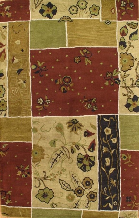 Hand-Tufted Modern Area Rug - 5'1" x 7'11": Hand-Tufted Modern Area Rug - 5'1" x 7'11" - , Modern & Contemporary, Hand-Knotted, Wool, 300 -D03976- 862.This item is part of our fine auction collection which includes many fine home accessories