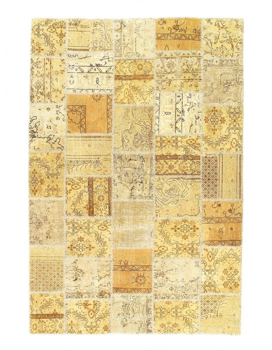 Turkish vintage Patchwork 5'.11'' X 8'.11'': Turkish vintage Patchwork 5'.11'' X 8'.11'' - 1970, Modern & Contemporary, Hand-Knotted, Lamb's Wool, 300 -D07807- 862.This item is part of our fine auction collection which includes many fine home ac