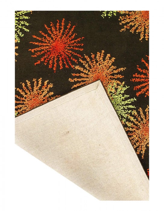 Black Hand-Tufted 5' X 8' - 3