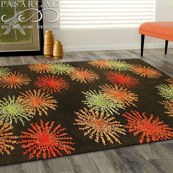 Black Hand-Tufted 5' X 8' - 4