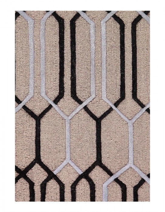 Gray Modern Tufted 5' X 8' - 2