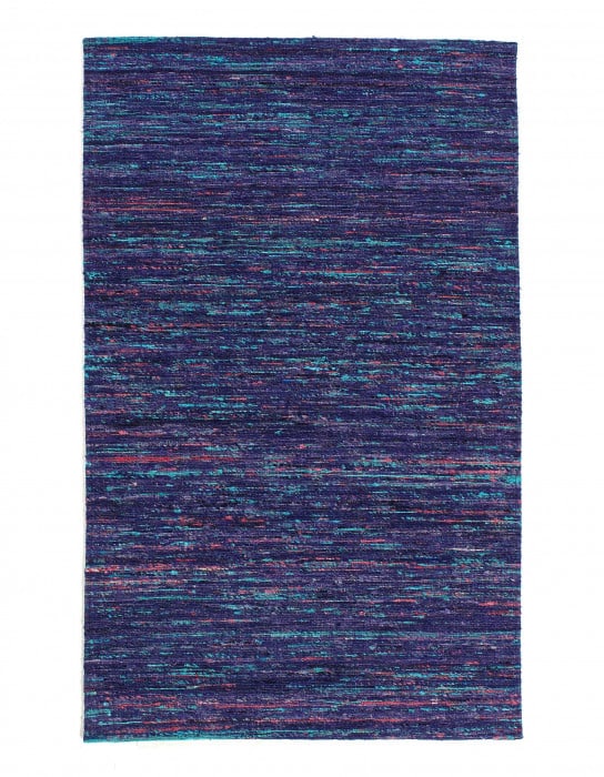 Contemporary Flat Weave Sari Silk 9' X 12': Contemporary Flat Weave Sari Silk 9' X 12' - New, Modern, Hand-Knotted, sari Silk, 300 -D10728- 862.This item is part of our fine auction collection which includes many fine home accessories