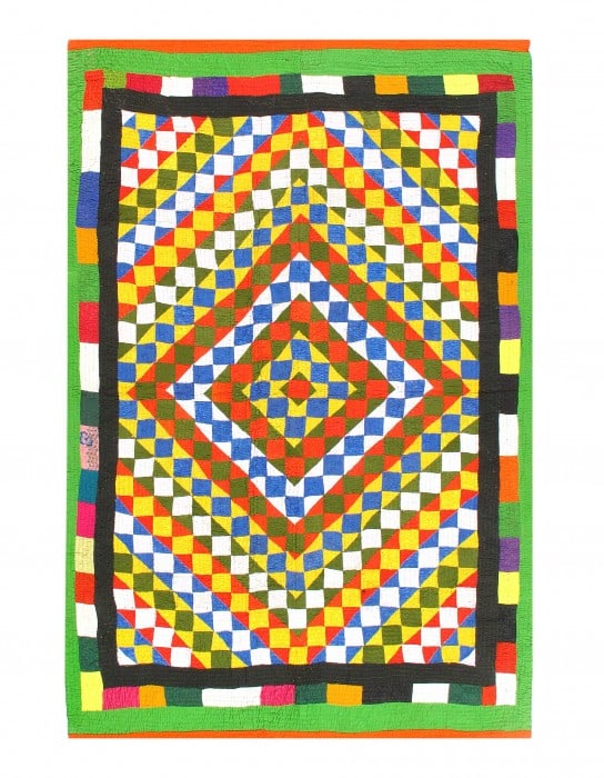 Vintage Multi Color Modern Textile rug 4'11'' X 7'3'' (1 of 3)