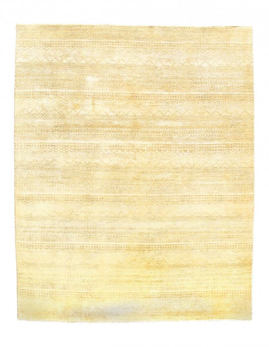 Ivory Color Fine Hand knotted Modern rug 7'11'' X 9'8'': Ivory Color Fine Hand knotted Modern rug 7'11'' X 9'8'' - New, Modern, Hand-Knotted, Lamb's Wool, 300 -D06739- 862.This item is part of our fine auction collection which includes many fine home access