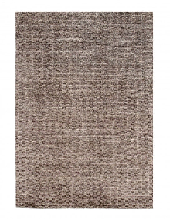 Gray Color Fine Hand Knotted Modern Rug 6' X 9': Gray Color Fine Hand Knotted Modern Rug 6' X 9' - New, Modern, Hand-Knotted, Lamb's Wool, 300 -D09353- 862.This item is part of our fine auction collection which includes many fine home accessories in