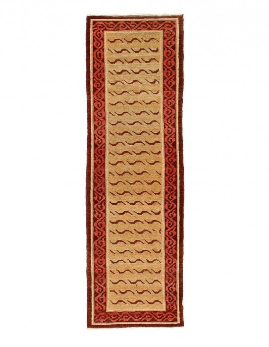 Fine Hand knotted Tibetian Runner 2'1'' X 7'2'' (1 of 3)