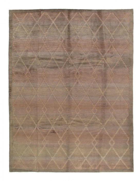 Gray Modern Tibetan 9' x 12': Gray Modern Tibetan 9' x 12' - New, Modern, Hand-Knotted, Lamb's Wool, 300 -23795- 862.This item is part of our fine auction collection which includes many fine home accessories including antique rugs