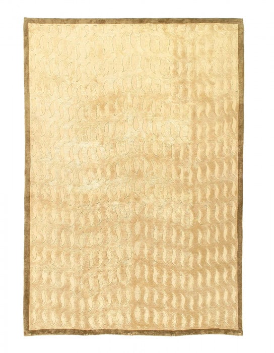 Fine Hand Knotted Pure silk Modern rug 5'5'' X 8': Fine Hand Knotted Pure silk Modern rug 5'5'' X 8' - New, Modern, Hand-Knotted, V. Silk, 300 -37183- 862.This item is part of our fine auction collection which includes many fine home accessories inclu