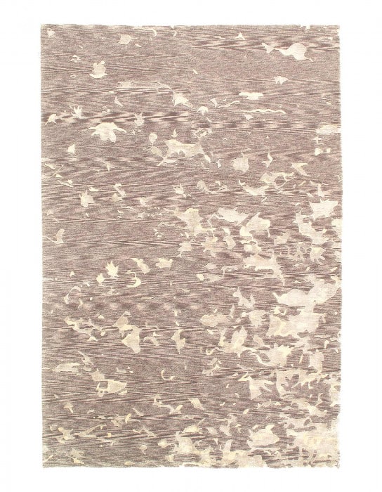 Gray Modern Nepal Silk & Wool 5'5" X 8'1": Gray Modern Nepal Silk & Wool 5'5" X 8'1" - New, Modern, Hand-Knotted, Wool & Silk, 300 -D05135- 862.This item is part of our fine auction collection which includes many fine home accessories