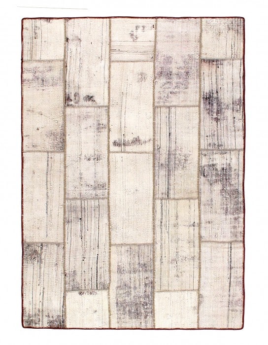 Ivory Persian Patch-Work 5'9''X 6'8'': Ivory Persian Patch-Work 5'9''X 6'8'' - NEW, Modern, Hand-Knotted, Wool, 300 -D08437- 862.This item is part of our fine auction collection which includes many fine home accessories including antique r