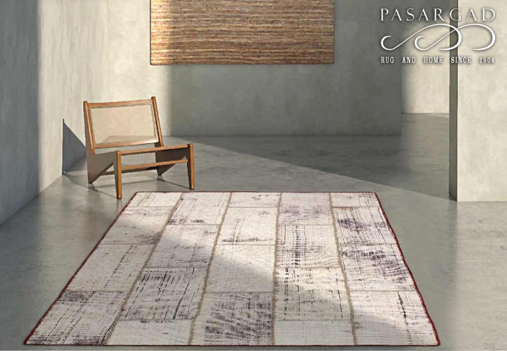 Ivory Persian Patch-Work 5'9''X 6'8'' - 3