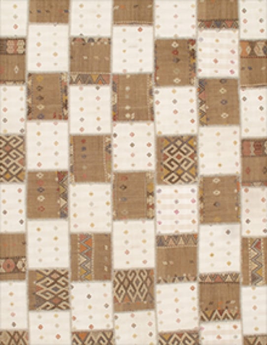 Ivory Turkish Patchwork 8' X 10' (1 of 2)