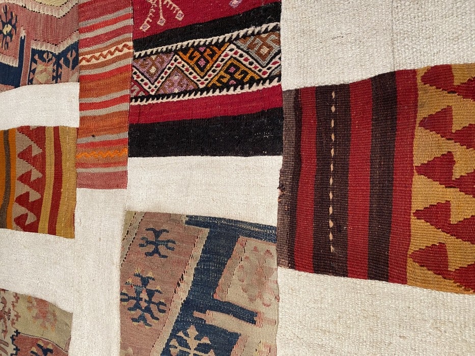 Ivory Turkish Patchwork 8' X 10' - 3