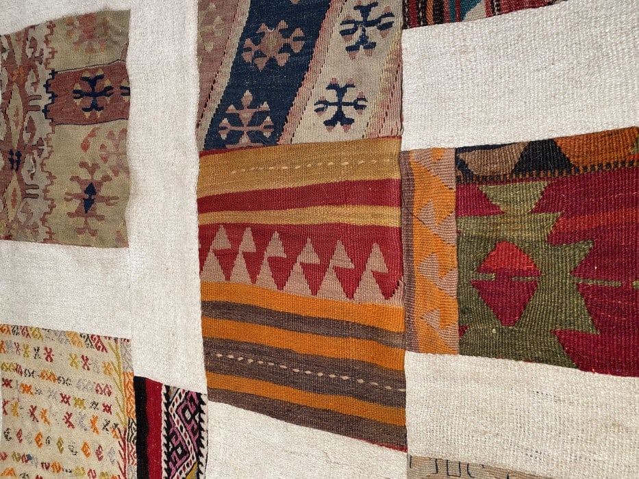 Ivory Turkish Patchwork 8' X 10' - 4