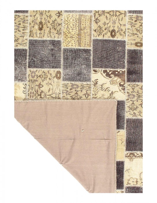 Gray Turkish Patchwork 6' X 8' - 3
