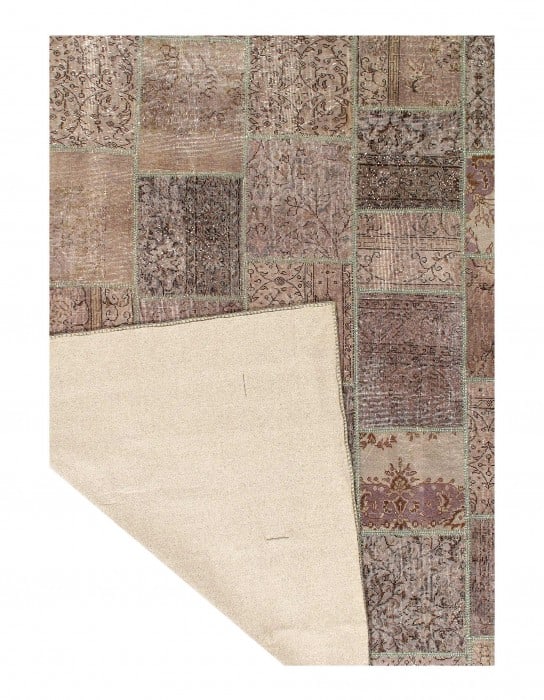 Gray color Turkish Patchwork 8' x 10' - 3