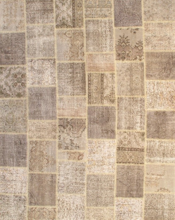 Gray Turkish Patchwork 8' X 10': Gray Turkish Patchwork 8' X 10' - New, Modern, Hand-Knotted, Lamb's Wool, 300 -D07054- 862.This item is part of our fine auction collection which includes many fine home accessories including antique