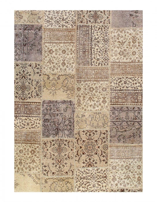Tan Turkish Patchwork 8' X 10' - 2