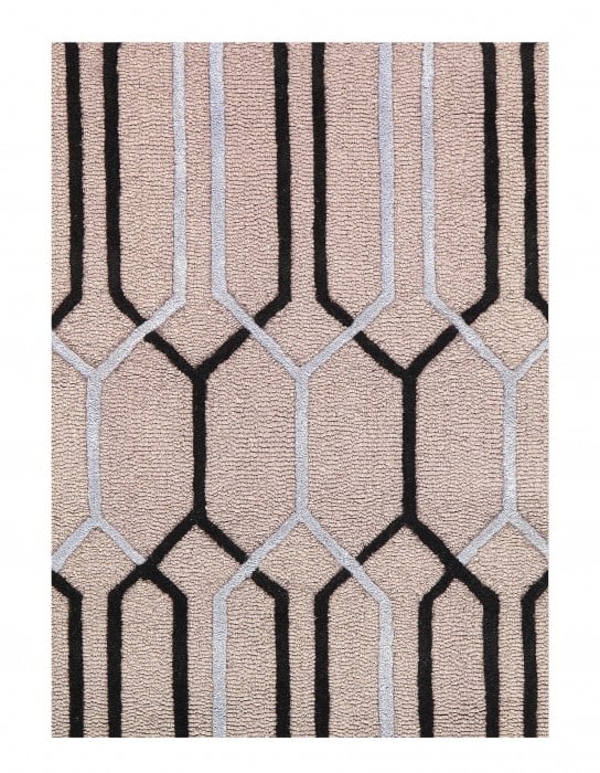 Gray Modern Tufted 5' X 8' - 2