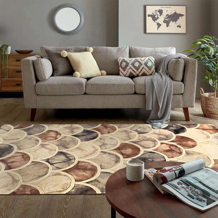 Brown Hand-Tufted 5' x 8' - 4