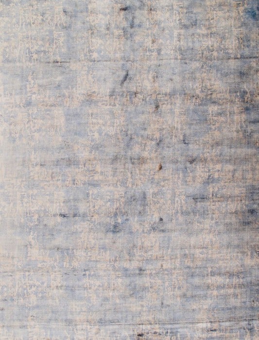 Light Blue hand Knotted Modern rug 10' X 14': Light Blue hand Knotted Modern rug 10' X 14' - New, Modern, Hand-Loomed, Viscose, 300 -D09401- 862.This item is part of our fine auction collection which includes many fine home accessories