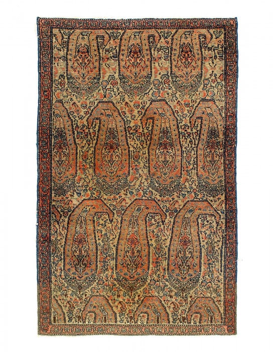 Persian Hand Knotted Antique Malayer 2'9'' X 4'6'' (1 of 3)