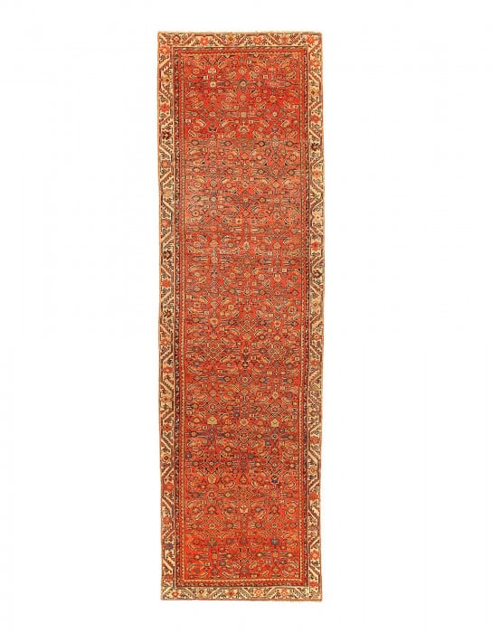Persian Antique hand knotted Malayer Runner 3'2'' X 11'2'' (1 of 3)