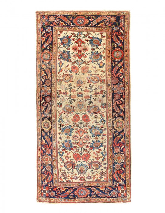 Fine Hand knotted Persian Vintage Mahal Runner 5' X 10'4'' (1 of 3)