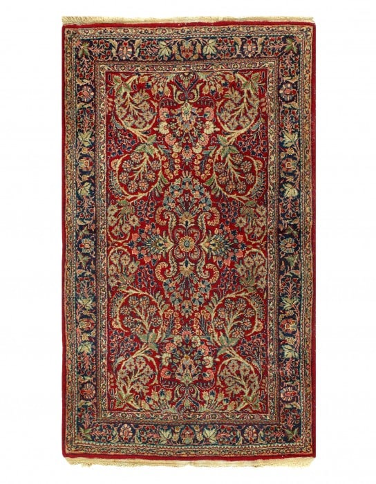 1920s Vintage Persian Sarouk Lilian 3' x 5'4": 1920s Vintage Persian Sarouk Lilian 3' x 5'4" - circa 1920, Lilian Saruk, Hand-Knotted, Lamb's Wool, 300 -D10363- 862.This item is part of our fine auction collection which includes many fine home acc