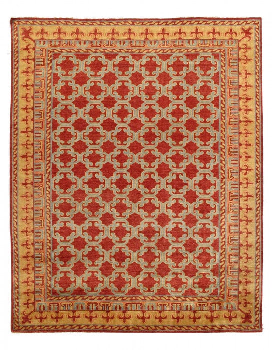 Fine Hand Knotted Khotan design 7'11'' X 9'9'' (1 of 3)
