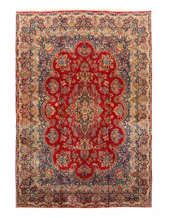 Fine Hand knotted Persian Vintage Kerman 11'3'' X 16'4'': Fine Hand knotted Persian Vintage Kerman 11'3'' X 16'4'' - 1980, kerman, Hand-Knotted, Lamb's Wool, 300 -D14538- 862.This item is part of our fine auction collection which includes many fine home acce