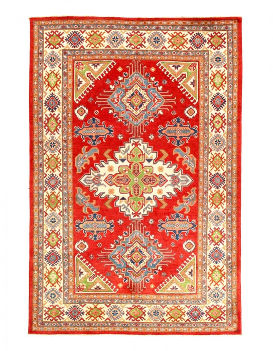 Fine Hand Knotted Kazak Rug 6'6"X 9'8" (1 of 3)